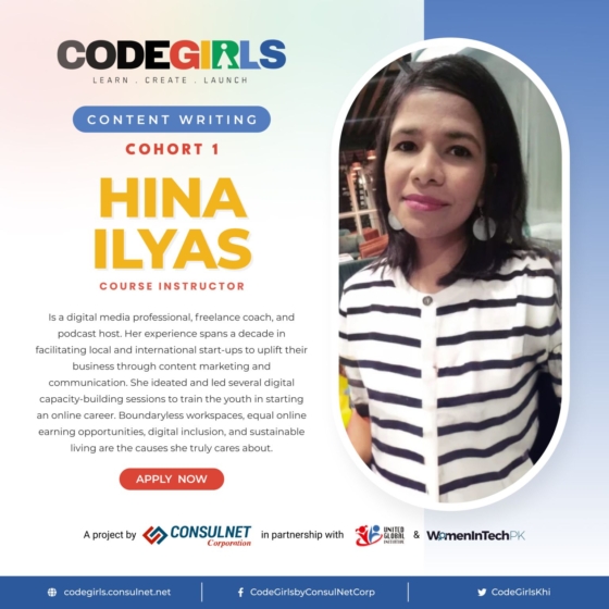 Hina Ilyas Code girls trainer